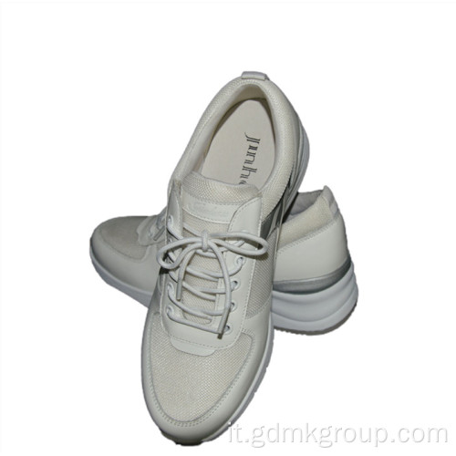 Scarpe da donna in puro bianco puro intensificato Scarpe sportive casual